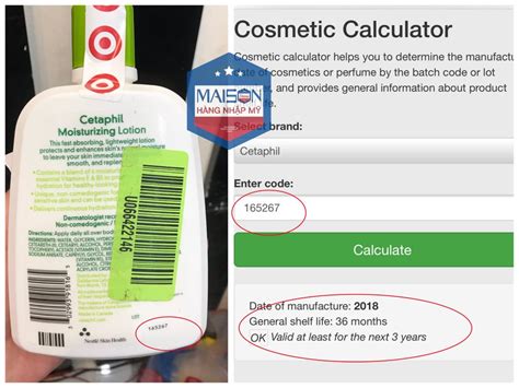) and EAN / UPC number (barcode), which also appear on the. . Cetaphil batch code checker